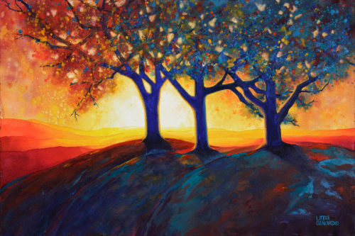 the 3 trees: 22"x15" print